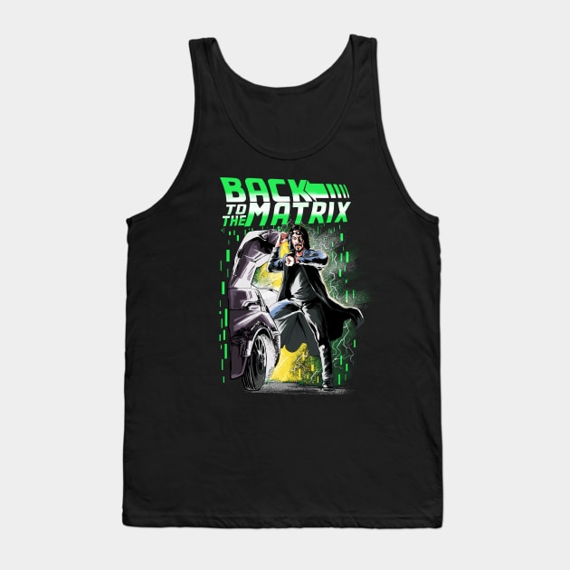 Back to the Matrix Tank Top by Zascanauta